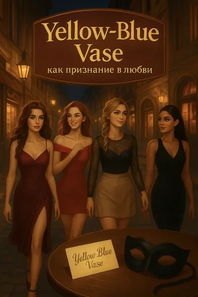 Желто-голубая ваза как признание в любви