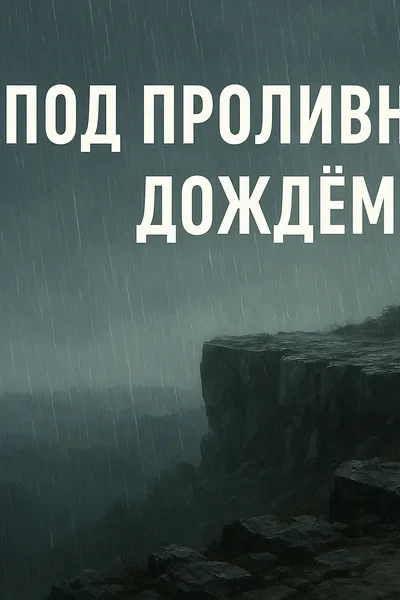 Под проливным дождем