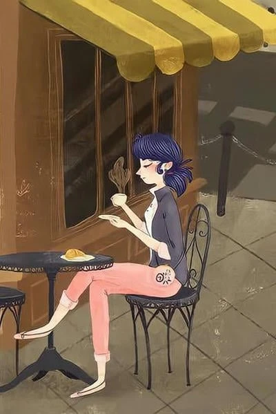 Полдник: хлеб, цветы и кофе