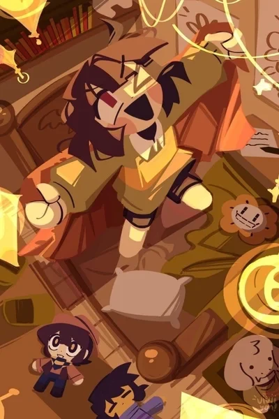 Undertale: Красный и Желтый, с оттенком Зеленого