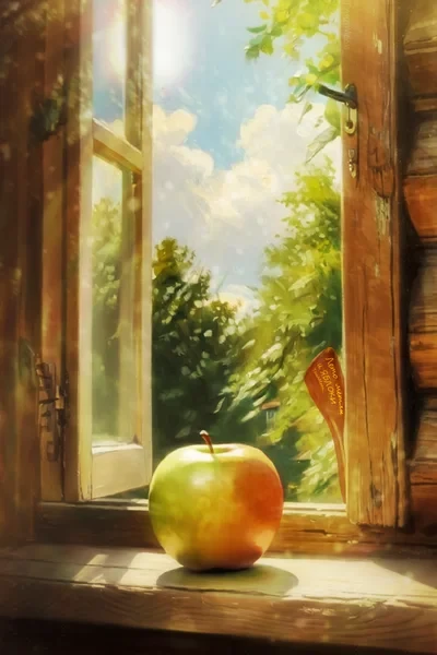 Лето, мётлы и яблоки