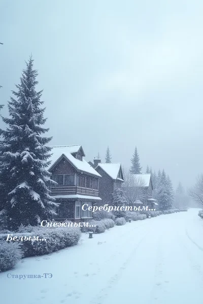 Белым... Снежным... Серебристым