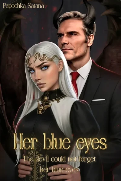Her blue eyes