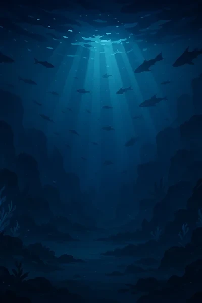 Глубокое синее море