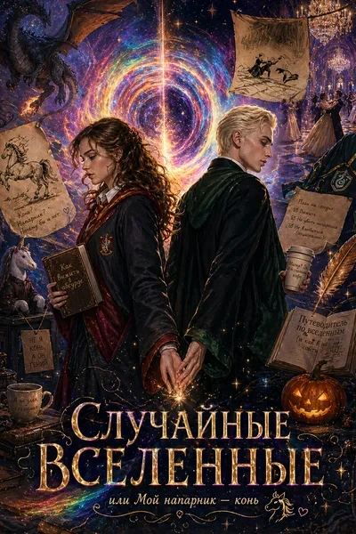 СЛУЧАЙНЫЕ ВСЕЛЕННЫЕ, ИЛИ МОЙ НАПАРНИК — КОНЬ (и другие приключения Гермионы Грейнджер и Драко Малфоя)