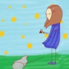 the girl with a net